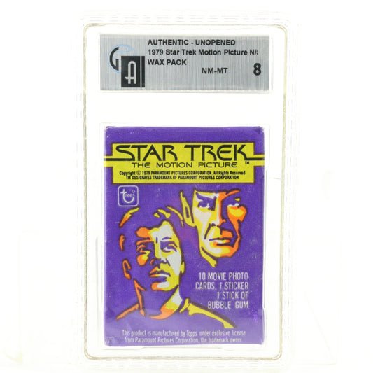 Star Trek Motion Picture 1979 Wax Pack Unopened Movie Cards GA 8 NM-MT