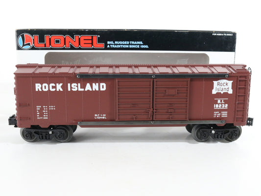 Lionel O 6-19232 Rock Island Ri Brown Double Door Boxcar