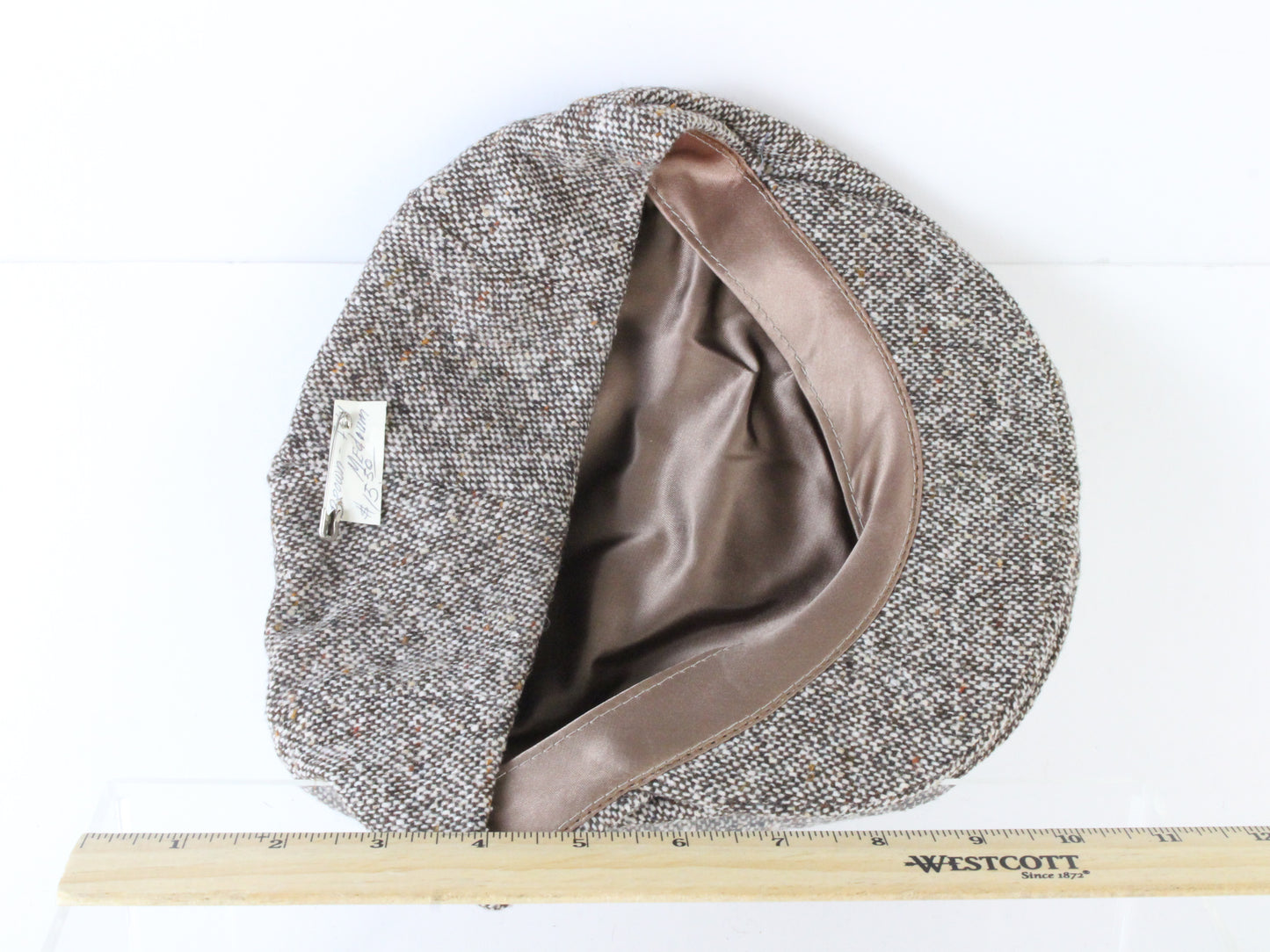 Bee Hats Mens Brown Mix Scally Cap Ivy Cap W/ Tan Interior M