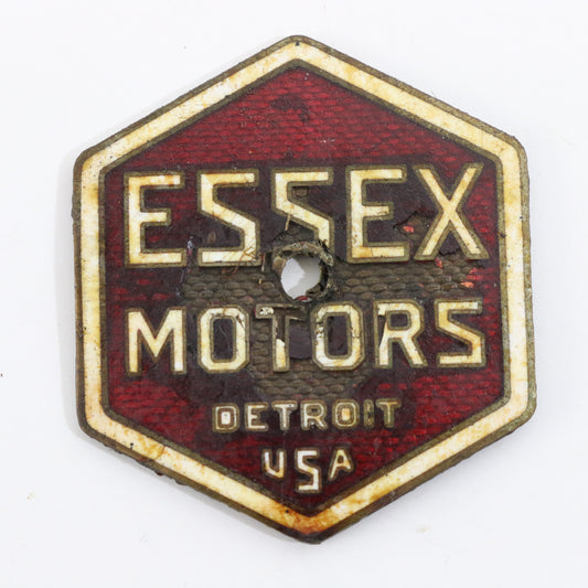 Essex Motors Detroit USA Antique Metal Automobile Emblem Badge 2��� Original