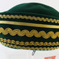 Sonni of California Ladies Boutique Green Felt Hat W/ Gold Cord 6 7/8 55cm