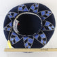 Jack Mcconnell New York Ladies Fancy Navy Blue Felt Hat W/ Rhinestones 7 56cm