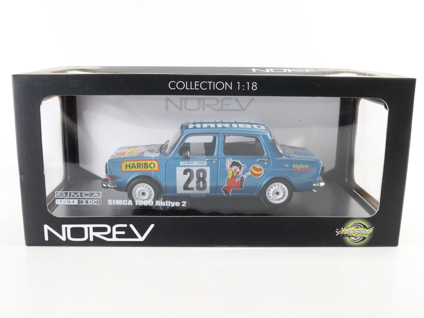 Simca 1000 Rallye 2 #28 France Haribo Blue Norev 1:18 Diecast Model Car 185706