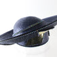 George Zamaul New York Ladies Navy Blue Boutique Hat W/ Rhinestones 7 56cm