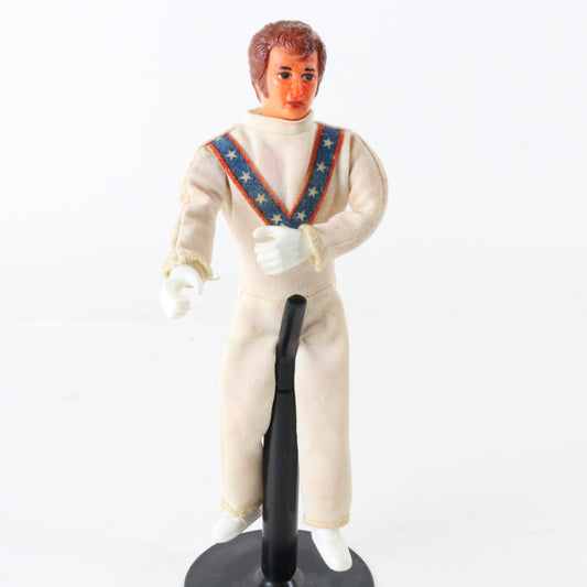 Vintage Evel Knievel Bendable Action Figure 7" Ideal Bendable 1972 Toy