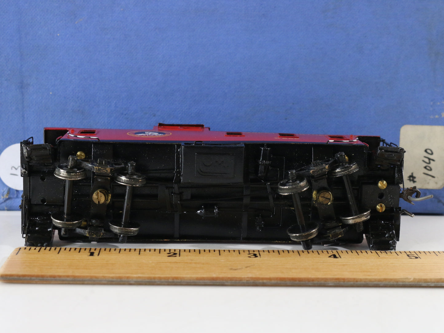 Great Northern GN X266 Red & Black 1945 Steel Caboose Overland Models HO Korea