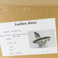 Jack McConnell New York Ladies White Wool Felt Hat W/ Feathers 6 3/4 54cm