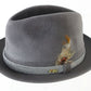 Golden Coach By Dobbs Mens Citadel Gray Felt Fedora MULTIPLE SIZES