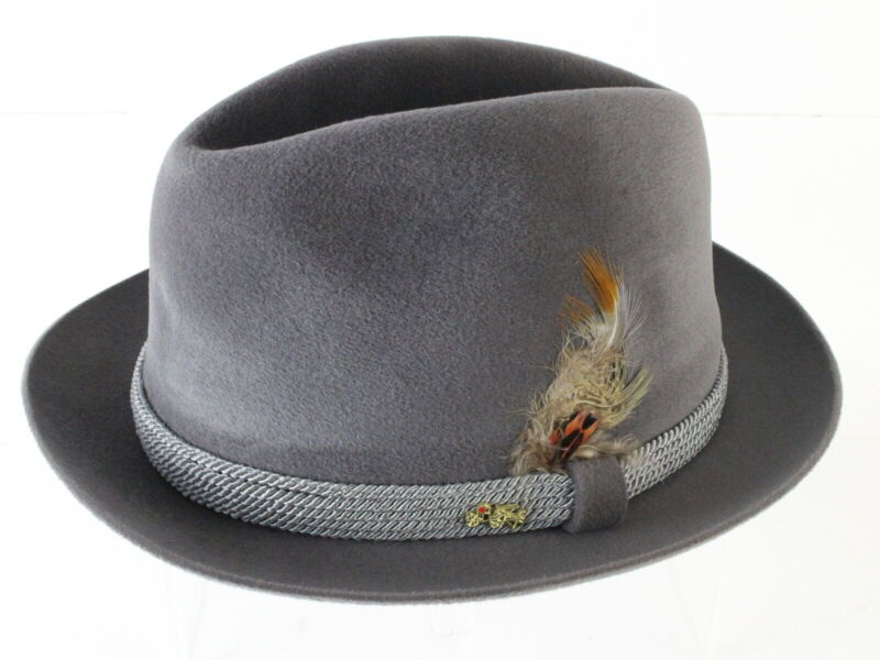 Golden Coach By Dobbs Mens Citadel Gray Felt Fedora MULTIPLE SIZES