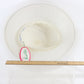 Frank Olive Private Collection Ladies Elegant White Bee Hive Brim Hat 6 7/8 55cm
