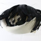 Sonni Of California Ladies White Boutique Hat W/ Black Feathers 7 1/8 57cm