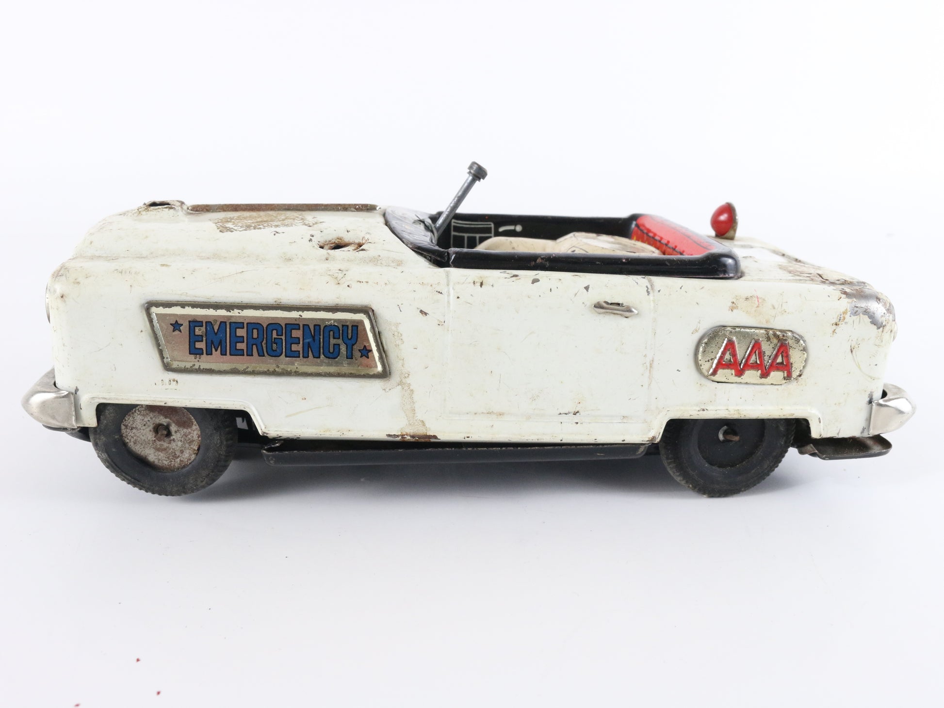 Nomura Tin Metal Emergency Service Wrecker Truck, Battery-Operated