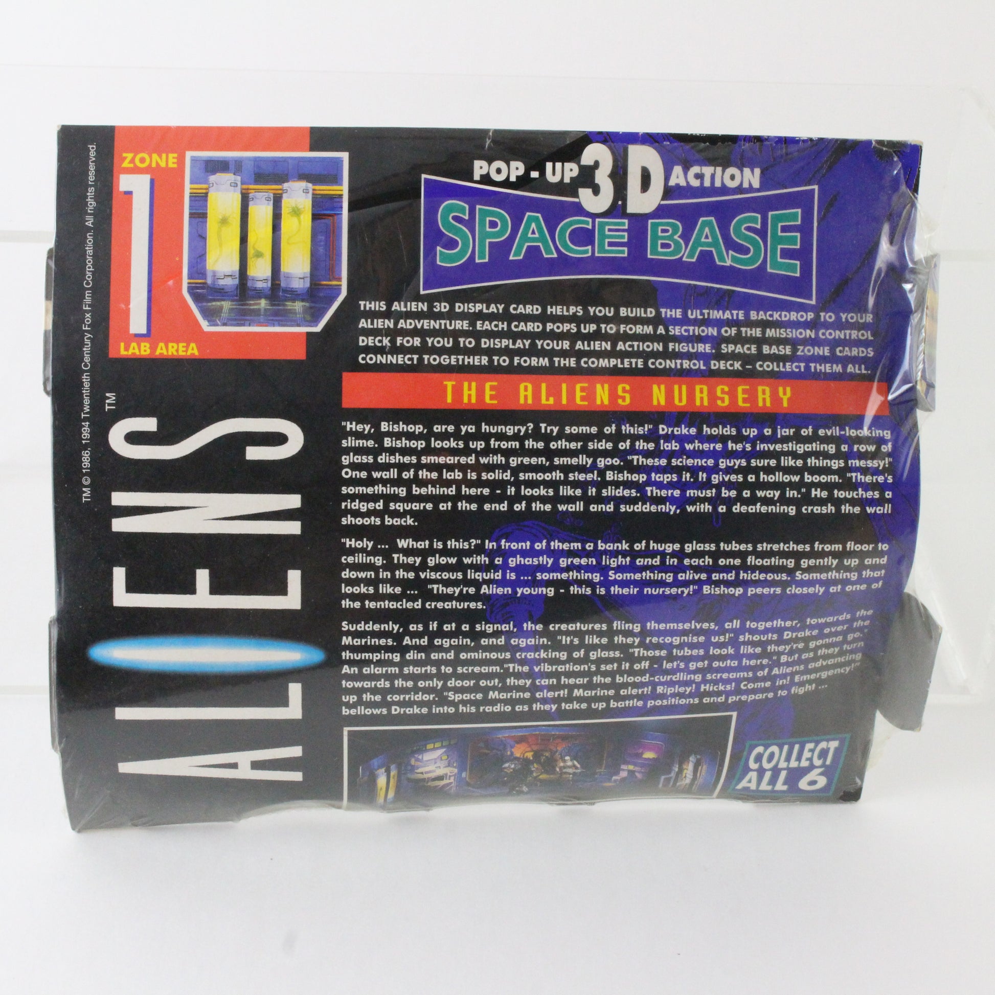 Aliens Pop Up 3d Action Space Base Zone 1 Lab Area Neca Kenner