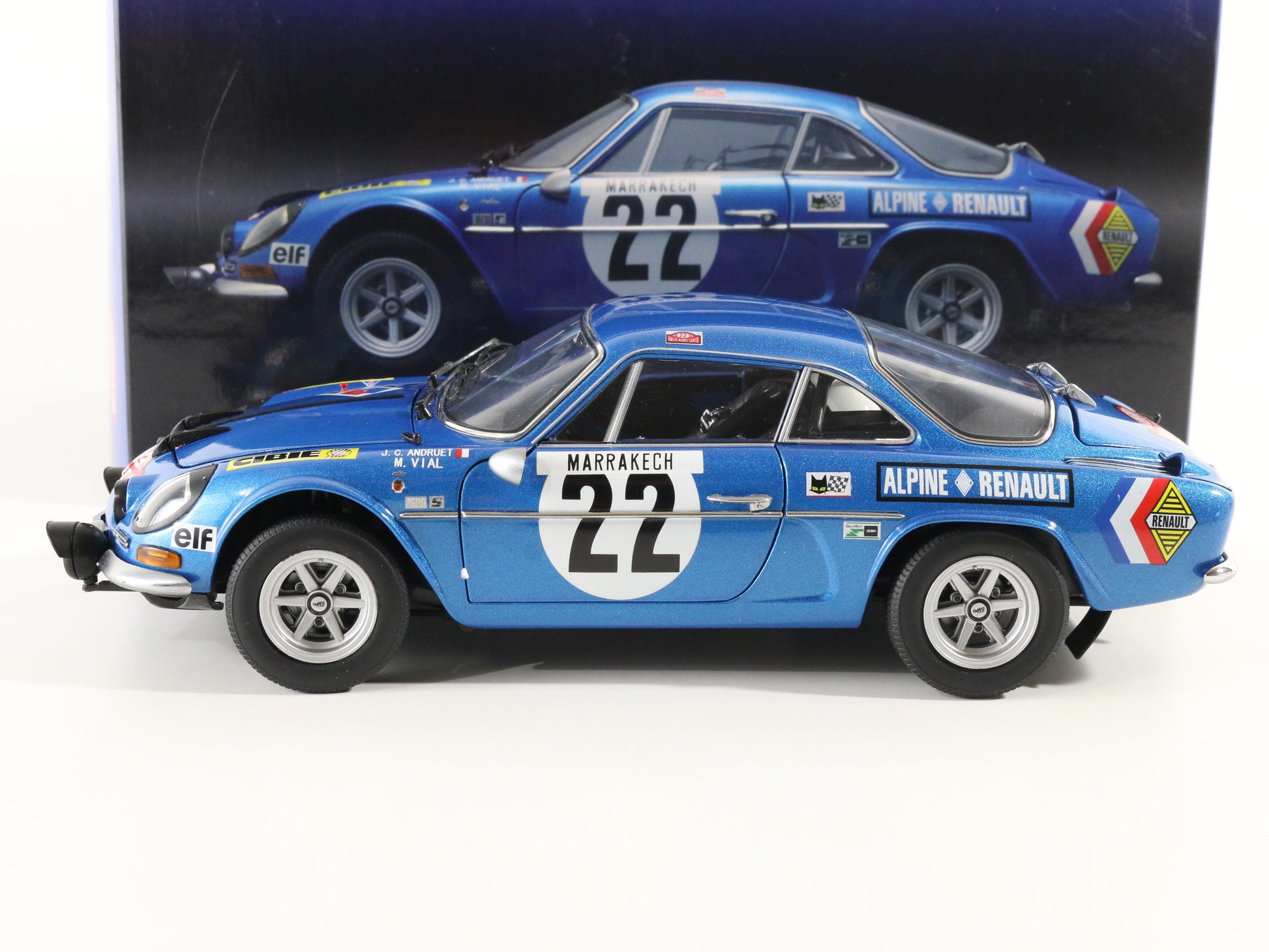 Alpine Renault A110 1600s #22 1971 Monte Carlo 3rd Kyosho 1:18 Model Car