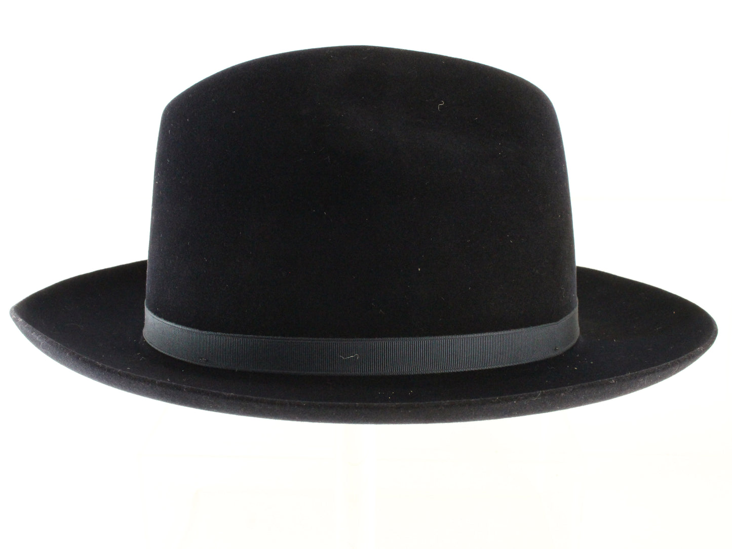 Stetson the Imperial Mens Navy Blue Felt Fedora W/ Feathers and Pin 6 7/8 55cm