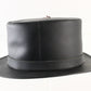 Winfield Cover Co Mens Vintage Black Leather Top Hat W/ Feathers M