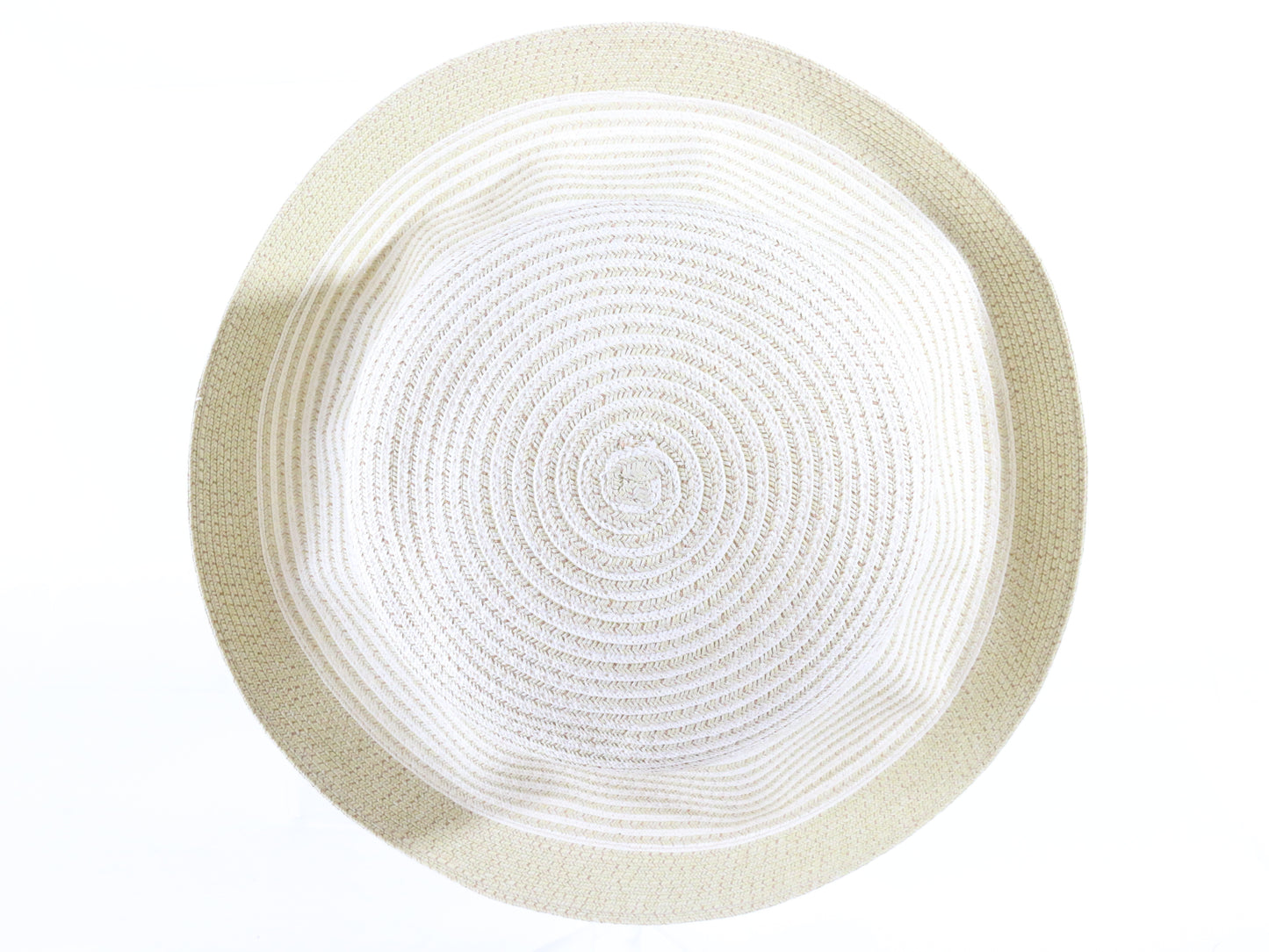 Borsalino Ladies Elegant Boutique Off White Crushable Curved Brim Hat 56cm