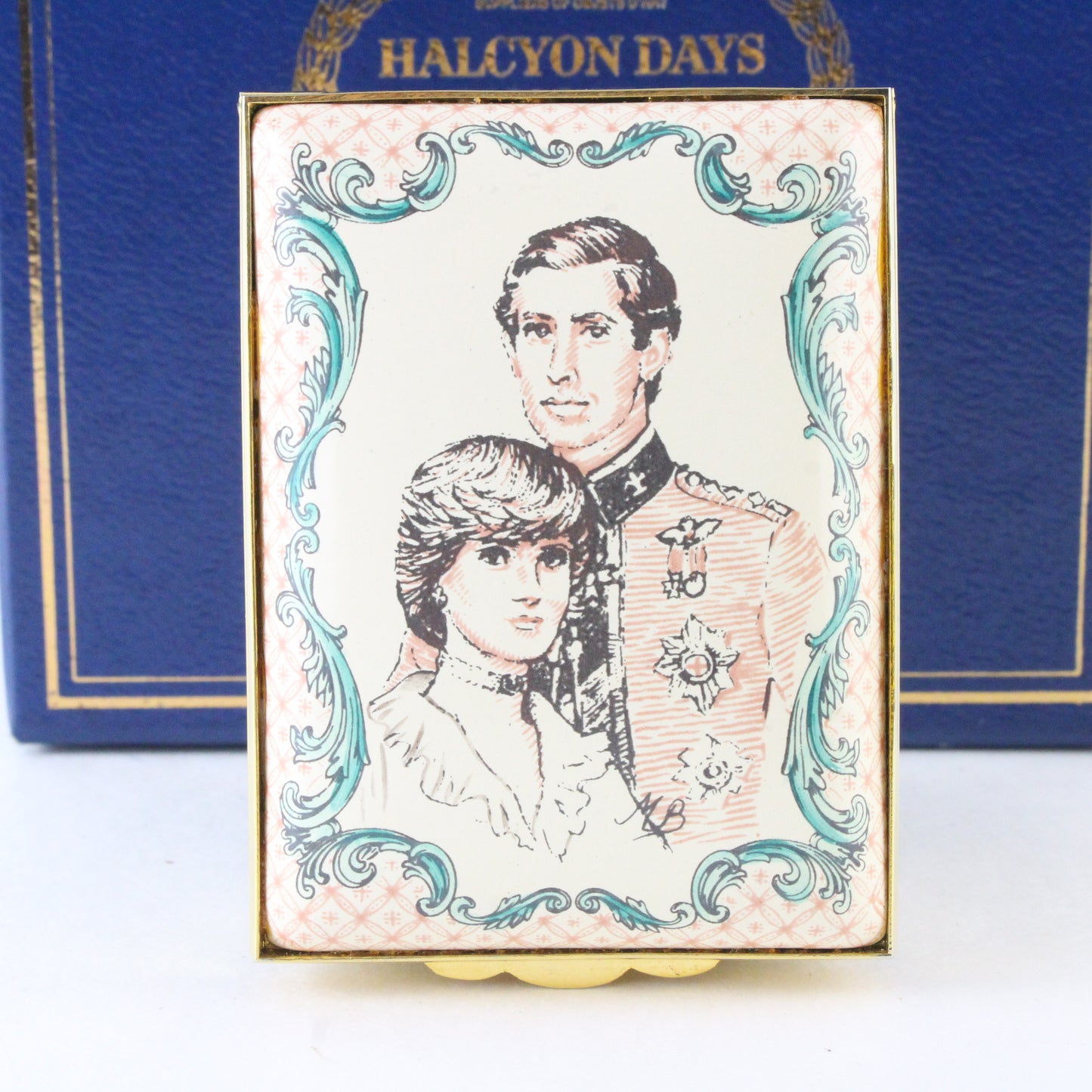 Halcyon Days Enamels Charles & Diana Wedding Portrait Enamel Box 1981 #11/1500