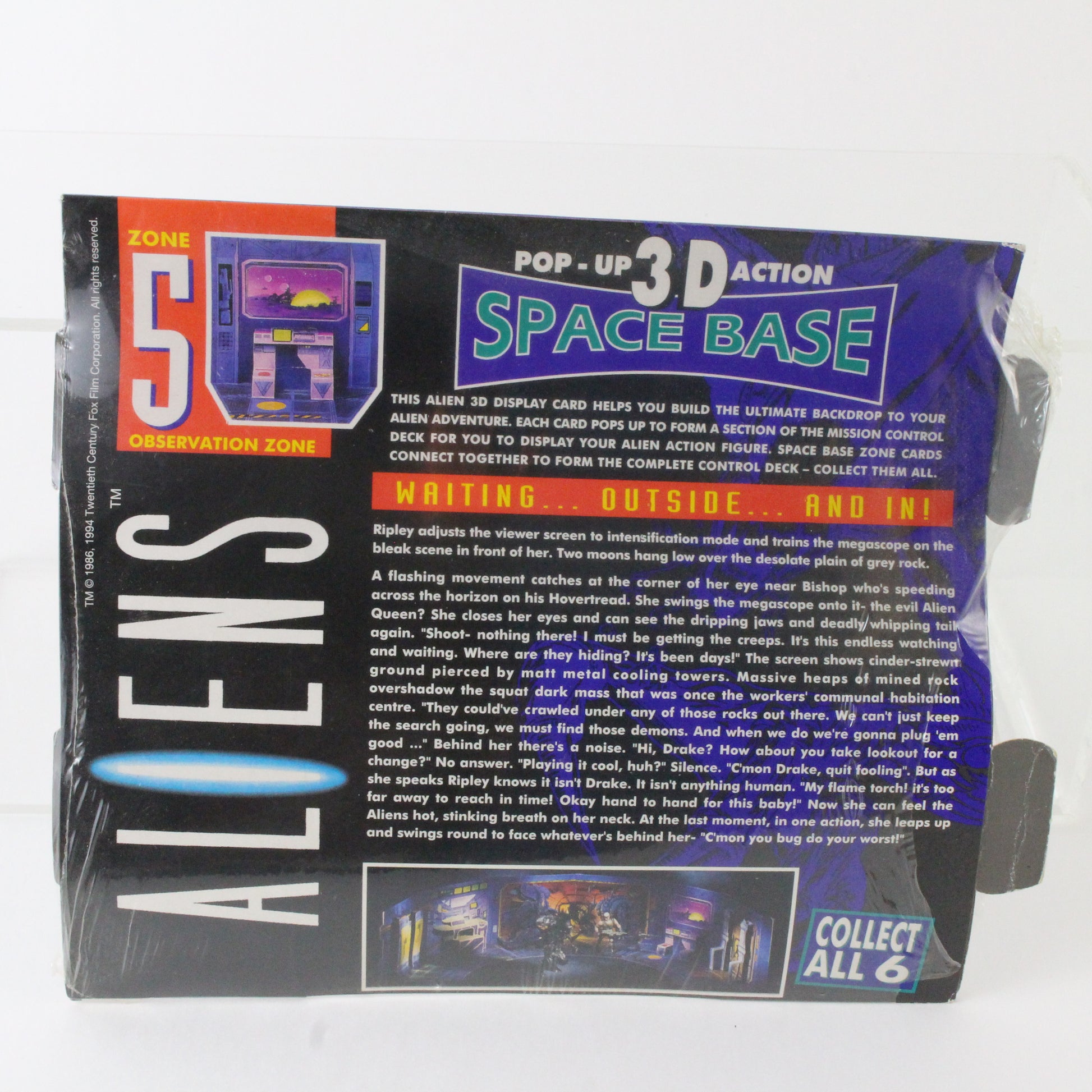 Aliens Pop Up 3d Action Space Base Zone 5 Observation Zone Neca Kenner