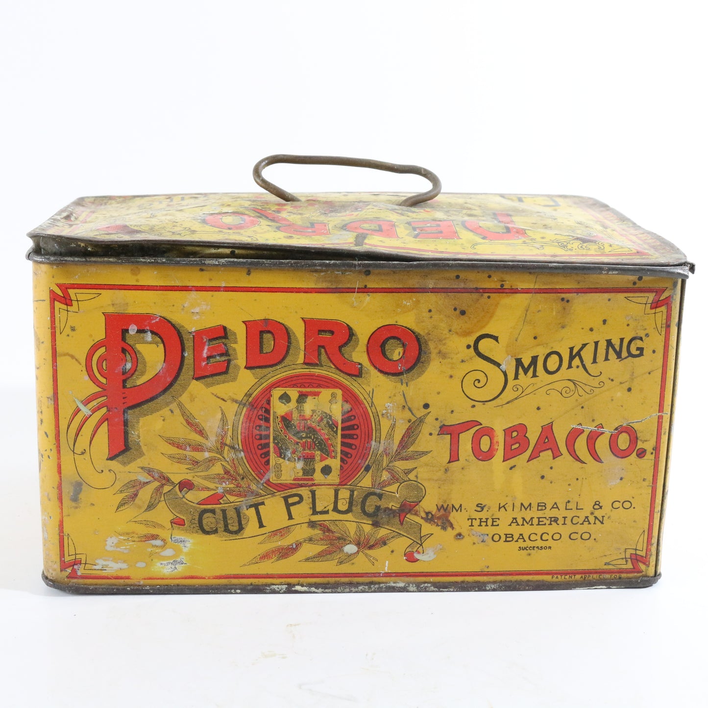 Pedro Cut Plug Smoking Tobacco Vintage Metal Can Container Lunch Box Tin Style