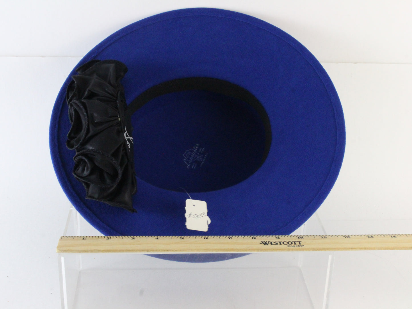 Sonni of California Ladies Boutique Royal Blue Wool Felt Hat 6 7/8 55cm