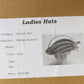 George Zamaul Couture Ladies Gray Felt Hat W/ Rhinestones 7 1/8 57cm