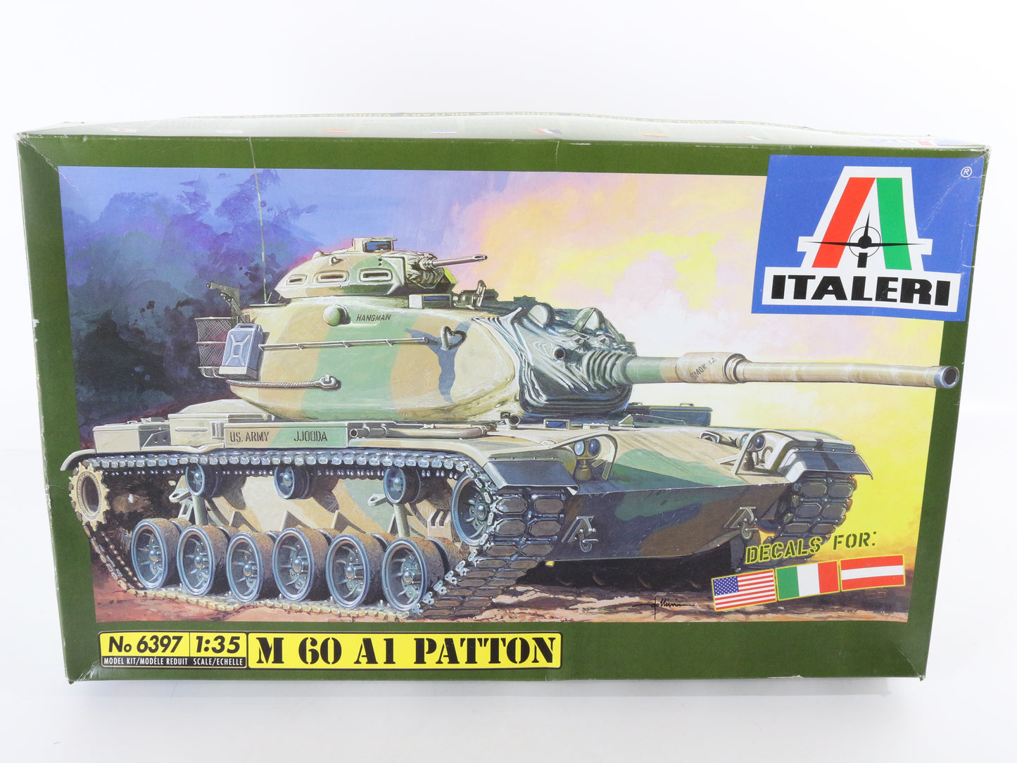 M60 A1 Patton Military Tank Italeri 1:35 6397 Plastic Model Kit