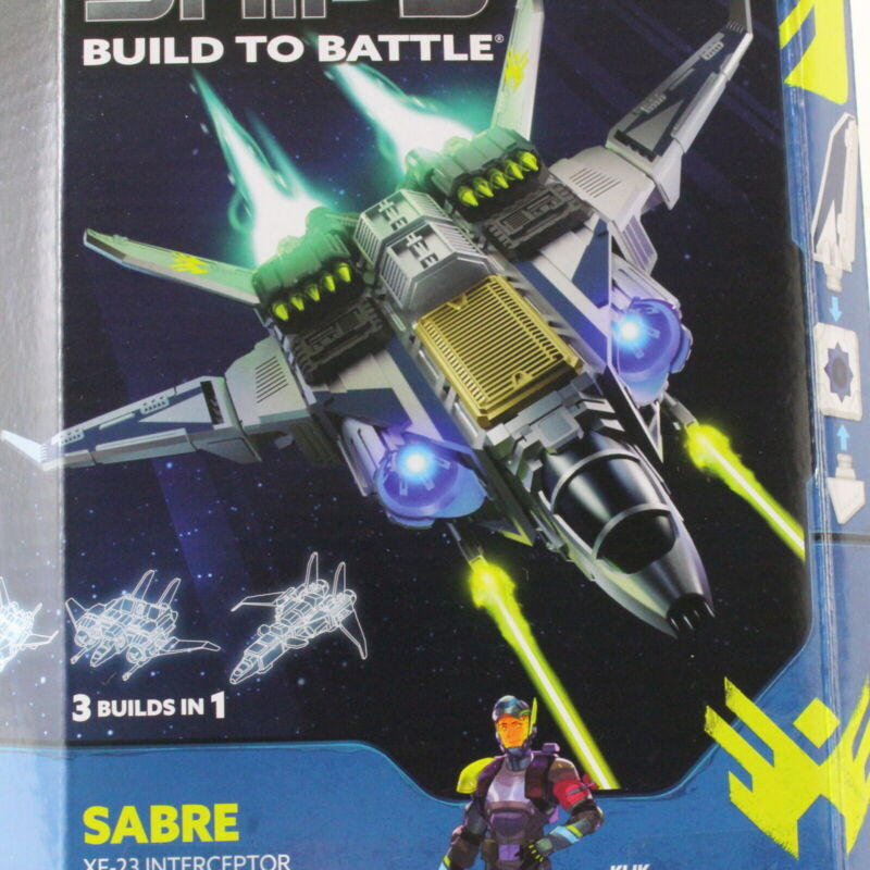 Sabre XF-23 Interceptor & Klik Figure Snap Ships Kit Play Monster 9505