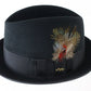 Golden Coach By Dobbs Mens Black Felt Fedora W/ Feathers MULTIPLE SIZES