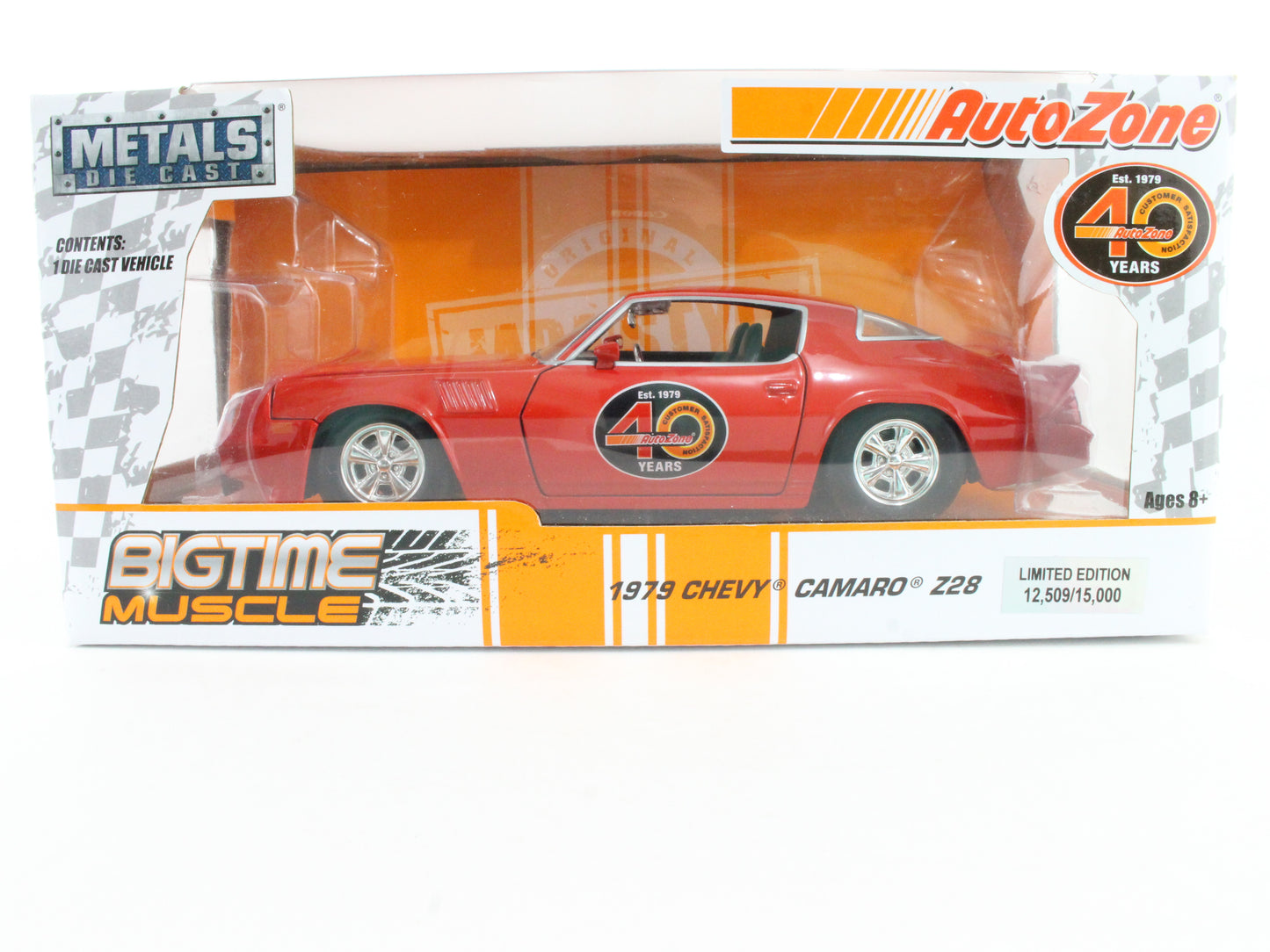 1979 Chevy Camaro Z28 Red 40 YEARS Bigtime Muscle Jada 1:24 Scale Model 31152