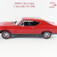 1968 '68 Chevrolet Chevelle SS-396 Red Danbury Mint 1:24 Model Car