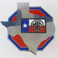 Vintage MTG Texas Register Car Badge 4.5" Metal Emblem