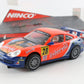 Ninco Slot Car Porsche #28 Interviu Orange & Blue 1:32