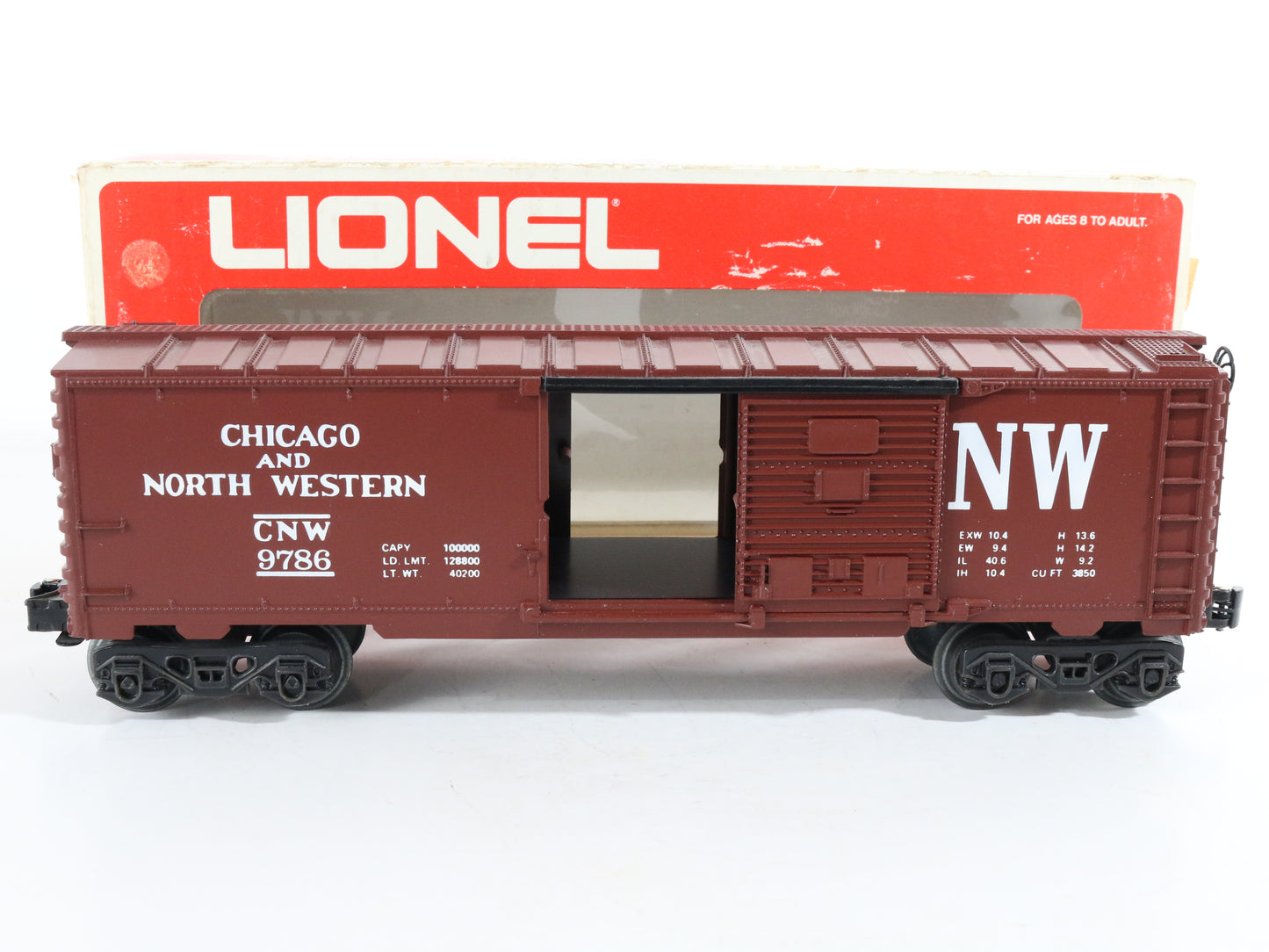 Lionel O 6-9786 Chicago North Western CNW Brown Single Door Boxcar