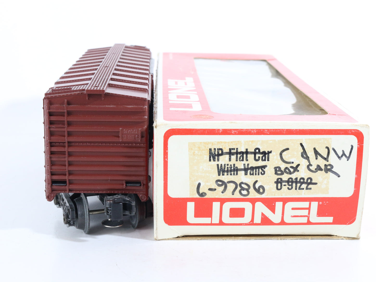 Lionel O 6-9786 Chicago North Western CNW Brown Single Door Boxcar