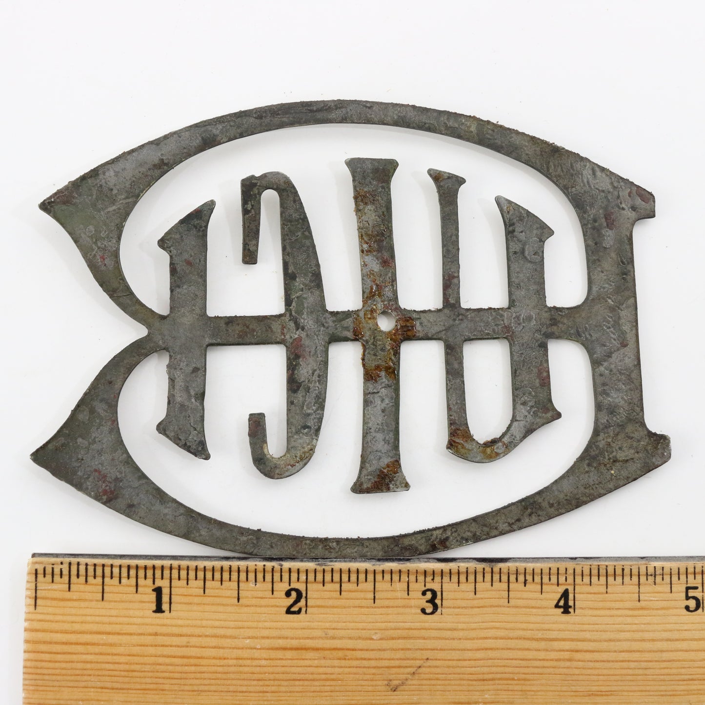 1911 - 1915 Buick Roadster Logo Script Antique Automobile Emblem 5"