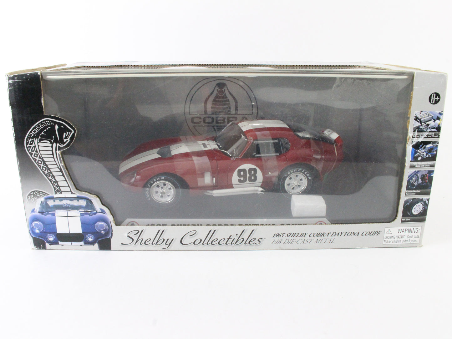 1965 Shelby Cobra Daytona Coupe #98 Shelby Collectibles 1:18 Diecast DC28902