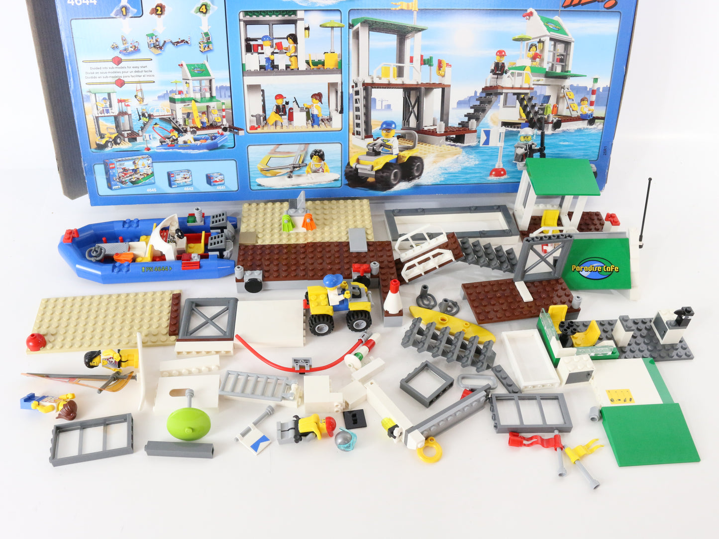 Lego City Marina Beach Mostly Built Set 4644 W/ Box & Instructions