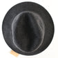 Fiesta Mens Charcoal Gray Wool Felt Water Resistant Fedora MULTIPLE SIZES
