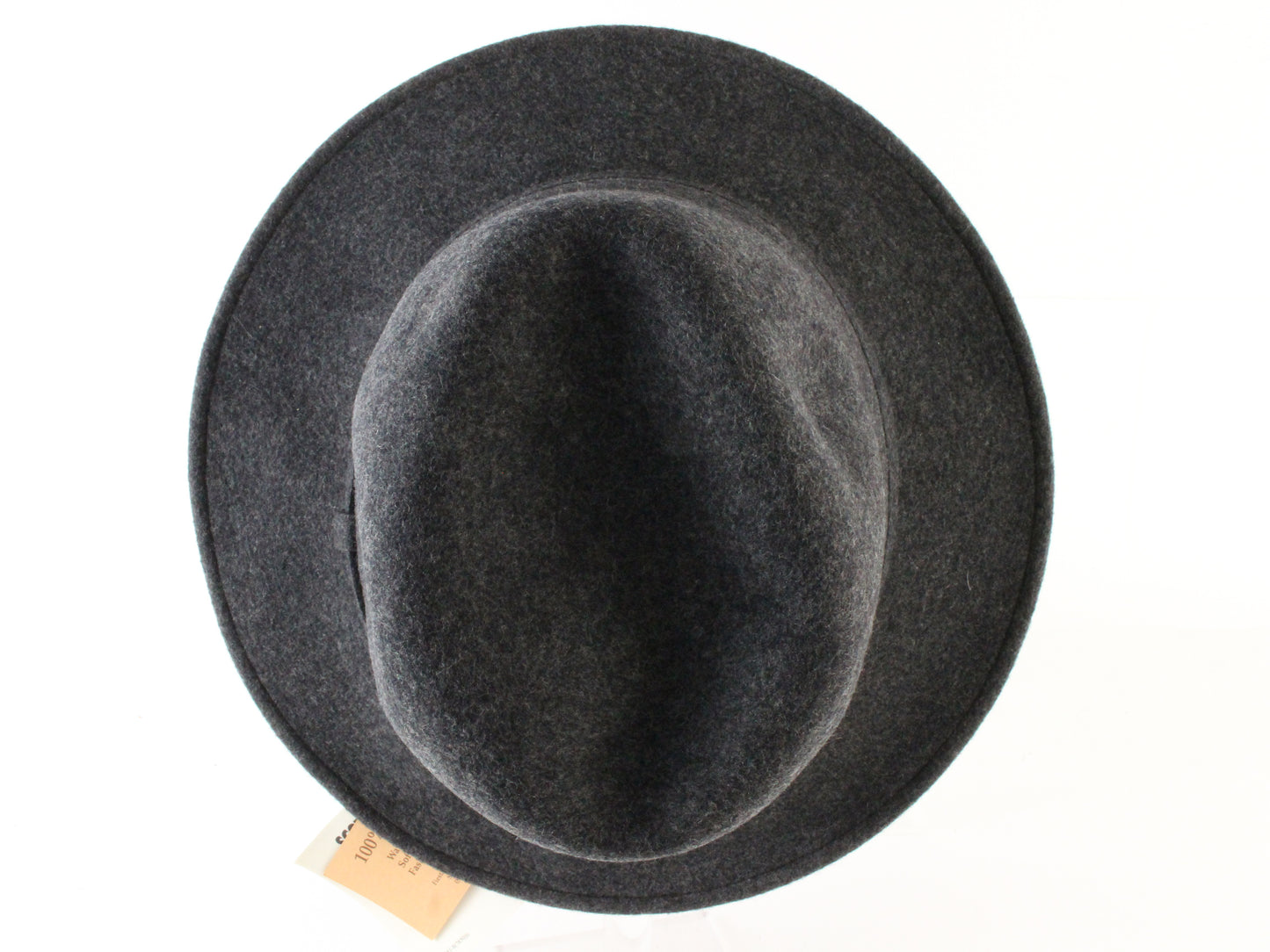 Fiesta Mens Charcoal Gray Wool Felt Water Resistant Fedora MULTIPLE SIZES