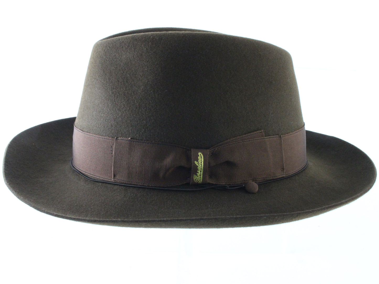 Borsalino Alessandria Mens Brown Felt Fedora W/ Brown Interior 5 56cm