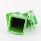 Vintage Treasure Craft Green Elf Suit Pixie Ceramic Baby Block Planter 5.5 In