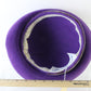 Jack Mcconnell New York Ladies Amethyst Purple Felt Hat W/ Feathers 7 56cm