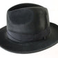 Selentino Mens Dark Gray Genuine Velour Fedora MULTIPLE SIZES