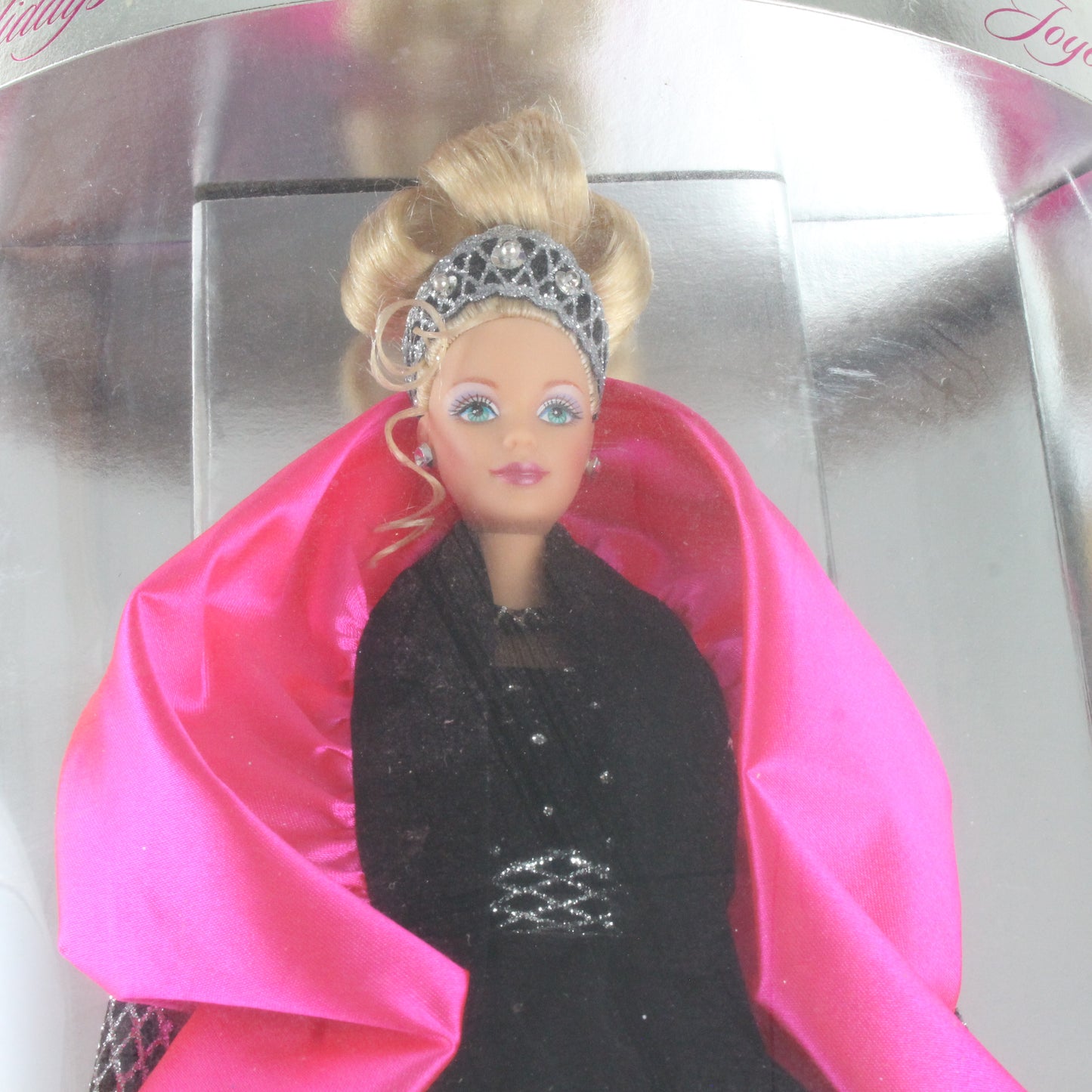 Happy Holidays Barbie Blonde W/ Black Gown 1998 Mattel 20200