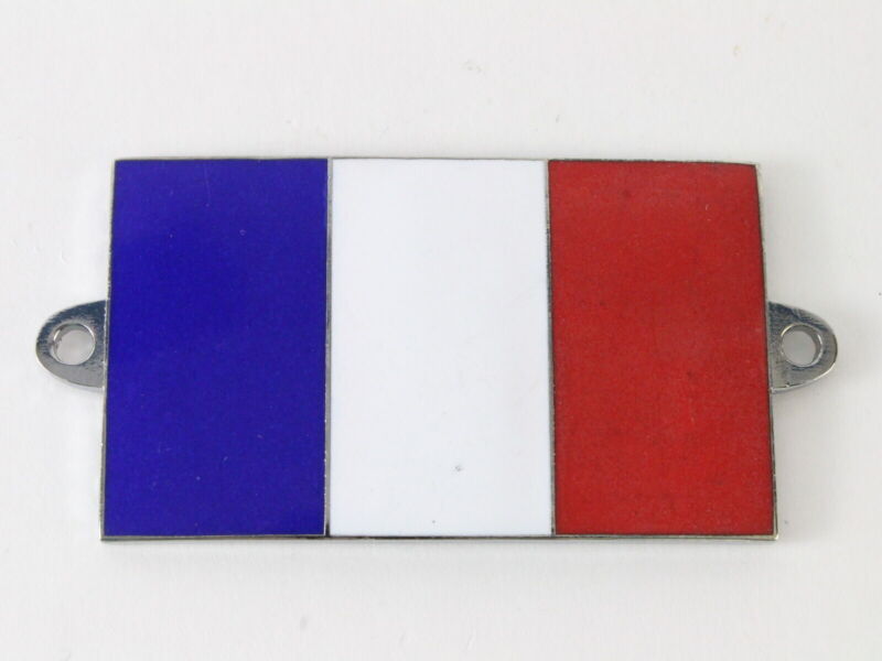 French Flag 2.25" Metal Emblem Badge Car Emblem Design