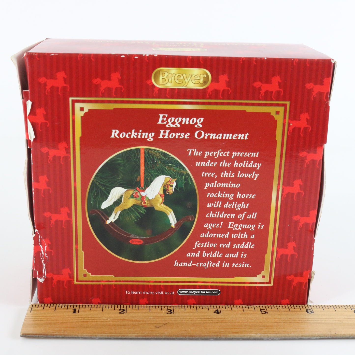 Eggnog Rocking Horse Ornament Breyer Model 700619