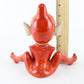 Vintage Elf Suit Red Large Ceramic Pixie Japan 6 In