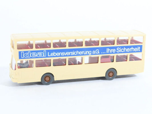 Wiking Germany HO 1:87 Bussing Double Decker Bus Ideal Blue Stripe