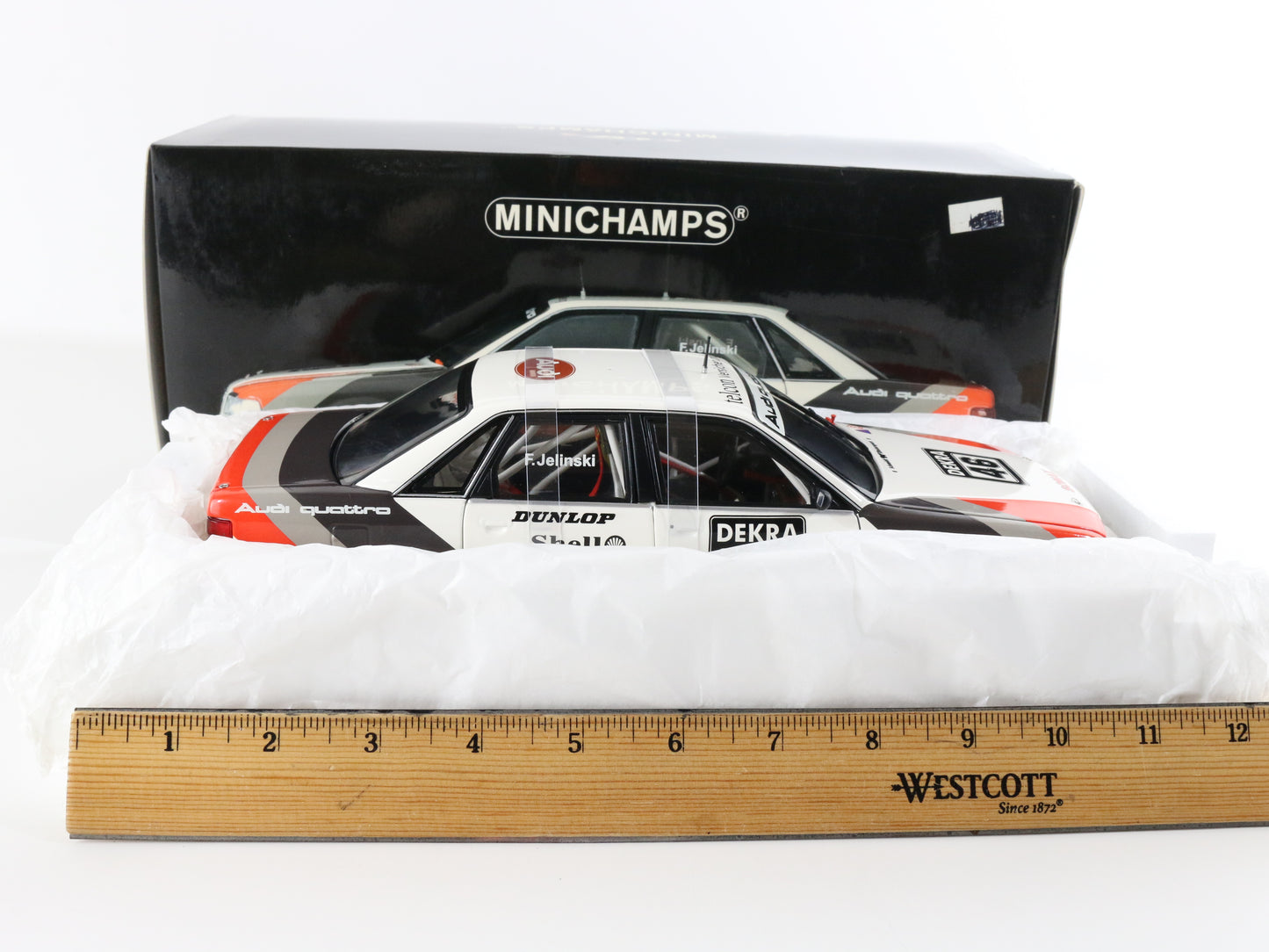 1990 Audi V8 Quatro DTM SMS Jelinski #46 Minichamps 1:18 Model Car 100 901046